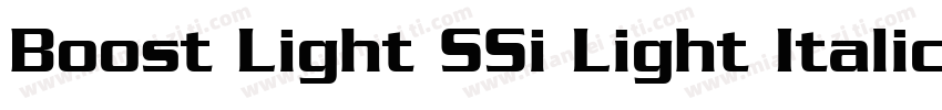 Boost Light SSi Light Italic字体转换